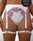 VENTE FINALE- Crystal Porte-Jarretelles Mauve