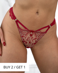 VENTE FINALE- Aphrodite Tanga Rouge