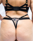 FINAL SALE- Euphorik Thong Black