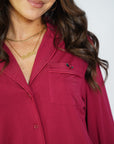 Chemisier Cozy Dreams Rouge