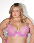 Casual Soutien-gorge plongeant Mauve