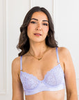 LILUNDERWEAR Casual Balconnet Mauve 2.0 - balconnet vue de face
