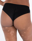LILUNDERWEAR Jade Brésilienne Noir - culotte brésilienne vue de dos