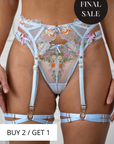FINAL SALE - Scarlet Garter-Belt Baby Blue