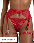 Aurora Garter-Belt Red