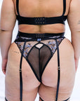 FINAL SALE- Euphorik Garter-Belt Black