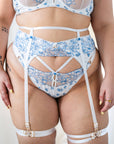 VENTE FINALE- Magnolia Porte-Jarretelles Bleu