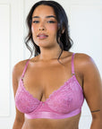 Casual soutien-gorge balconnet double-épaisseur Vieux-rose