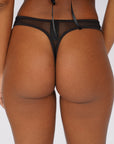 LILUNDERWEAR Dahlia Tanga Sunflower - tanga vue de dos