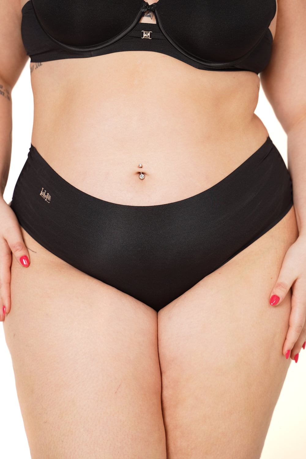 VENTE FINALE- Daily Luxe Culotte Taille Haute Cheeky Noir