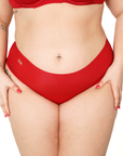 VENTE FINALE- Daily Luxe Culotte Taille Haute Cheeky Rouge