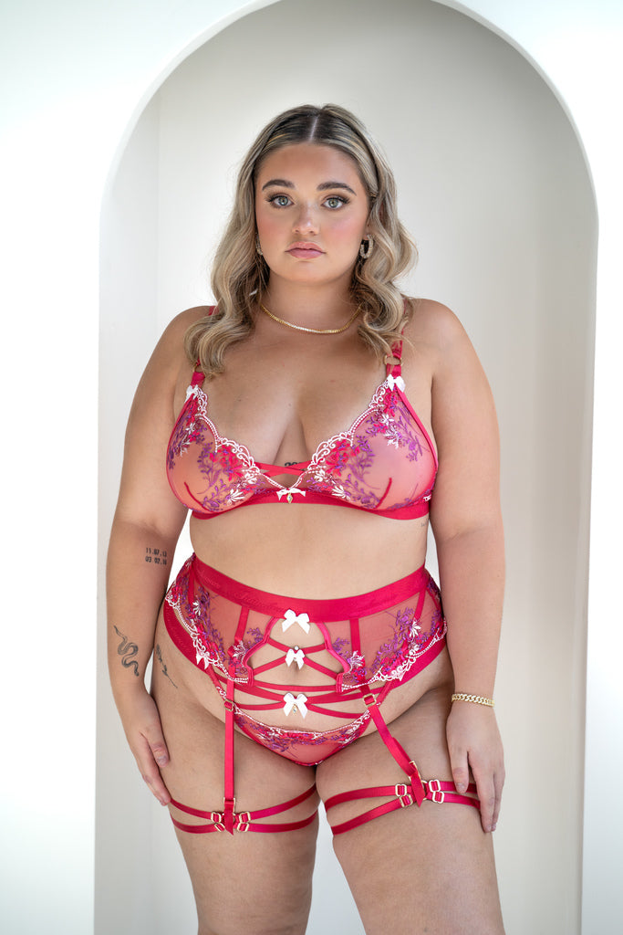 Euphorik Pink Bralette Set