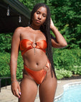 AVA Burnt Orange Swimwear Set
