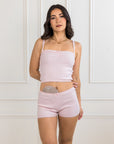 LILUNDERWEAR Fiona Camisole Rose - lingerie vue ensemble