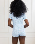 LILUNDERWEAR Sophia combishort Bleu - lingerie vue ensemble