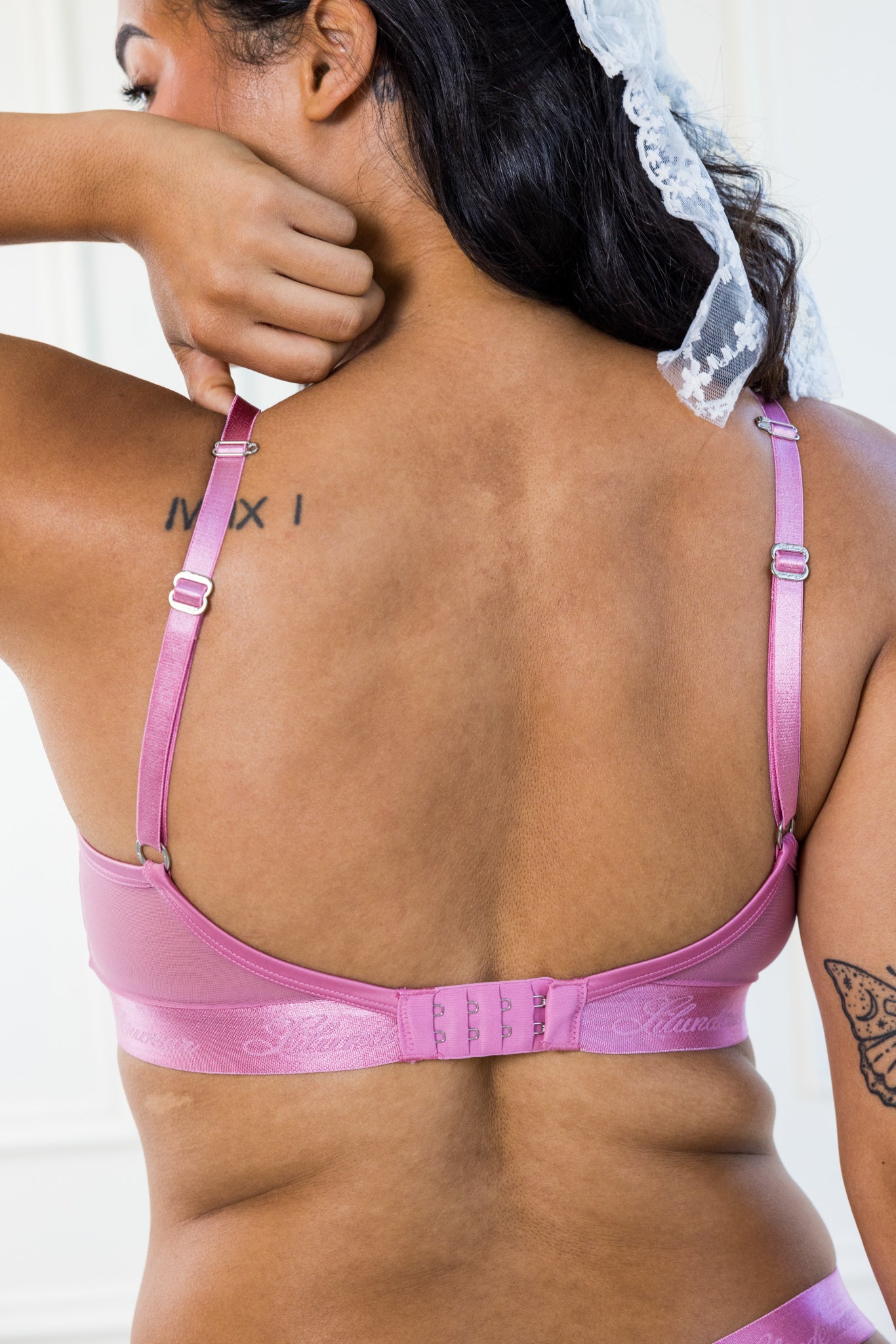 Casual soutien-gorge balconnet double-épaisseur Vieux-rose