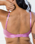 Casual soutien-gorge balconnet double-épaisseur Vieux-rose