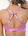 Casual soutien-gorge balconnet double-épaisseur Vieux-rose